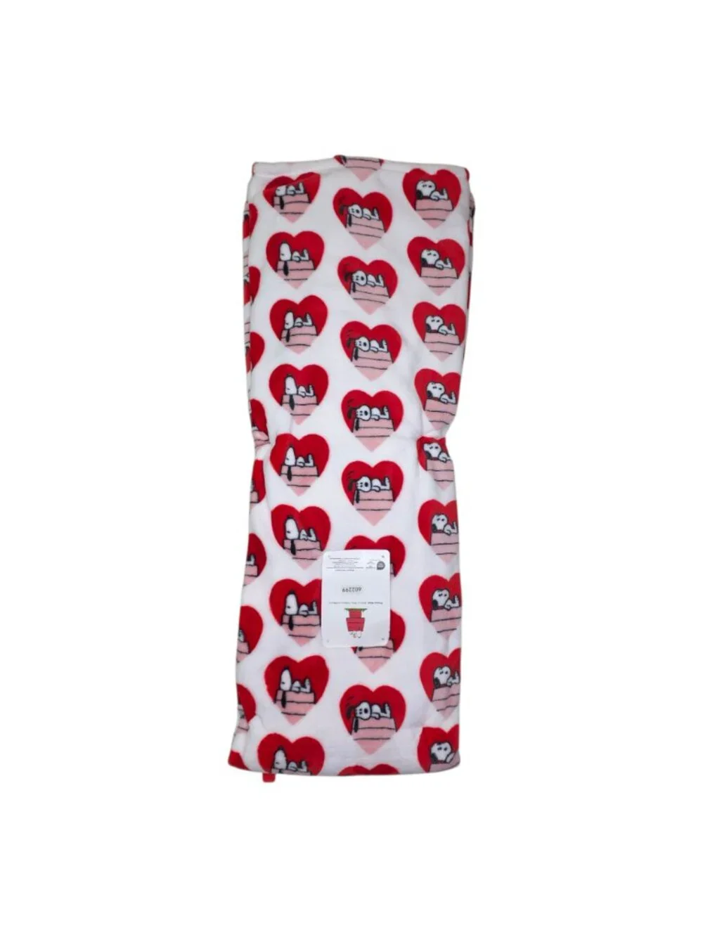 Peanuts Snoopy Heart Pattern Pet Plush Throw Blanket Extra Long 60x70 Berkshire